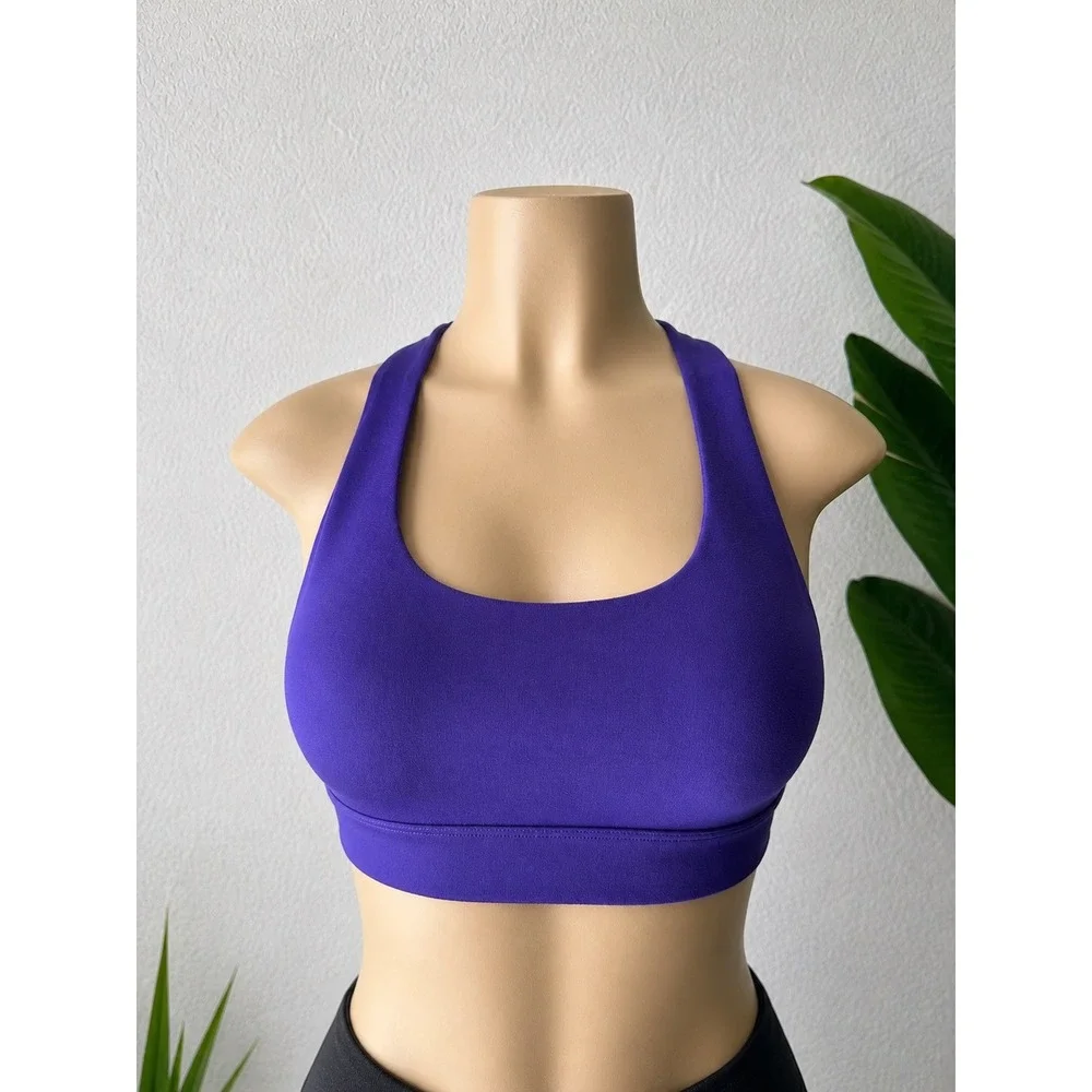 Victoria's Secret Sport Purple Strappy Back Sports Bra Activewear M